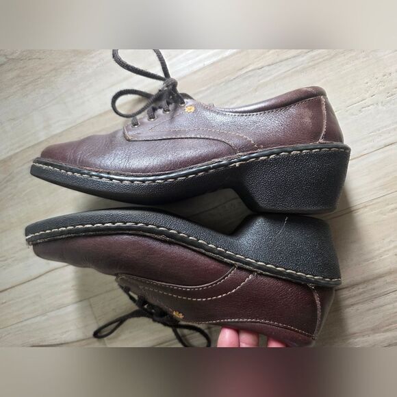 Eastland Foreside Women's Brown Leather Lace Up Oxford Heeled Shoe 8.5W - Picture 4 of 12